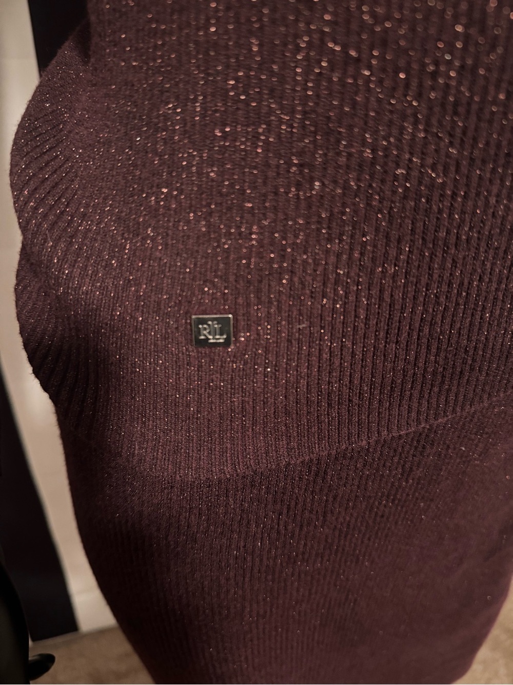 Ralph Lauren Deep Burgundy Knit Skirt Set - Picture 5 of 9